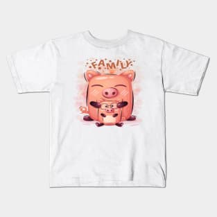 Family characters Kids T-Shirt